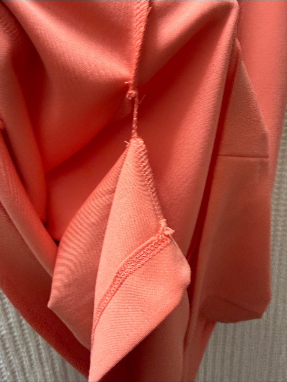 NWT Calvin Klein Dress Sz 4 Coral Pink Peach Pearl Trim Sheath Sleeveless Formal - Picture 7 of 11